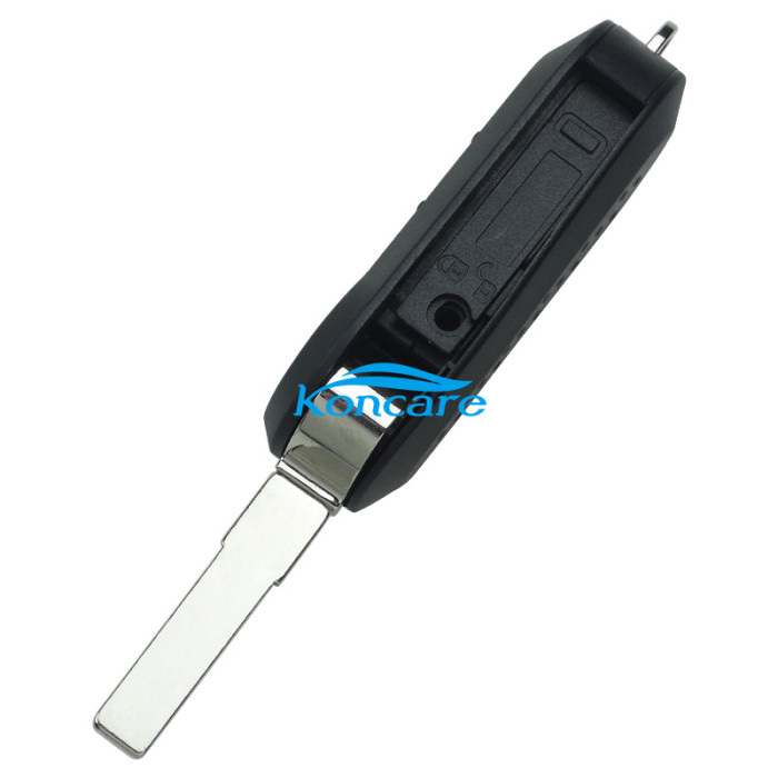 For Fiat 3 button remote key blank black color