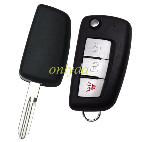 For Nissan 2+1 button remote key blank without badge
