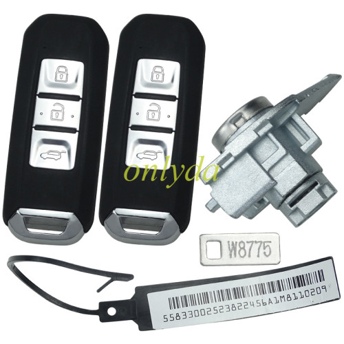 OEM Remote for Chevrolet Captiva 2021-2023 Smart models with 47chips 3 Buttons 433MHz