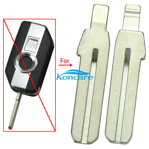 For BMW motorcycle 1 button flip remote key blank only blade