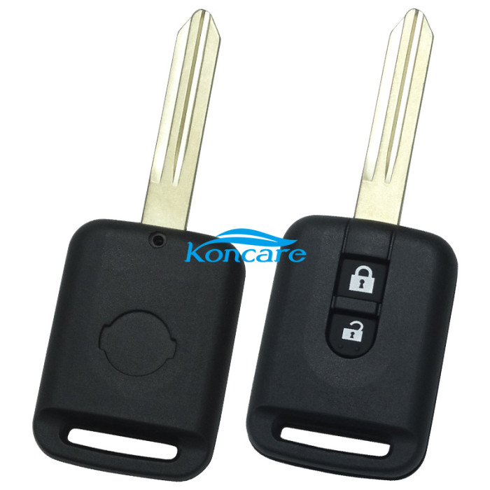 For 2 button remote key blank the plastic part is rectangle
