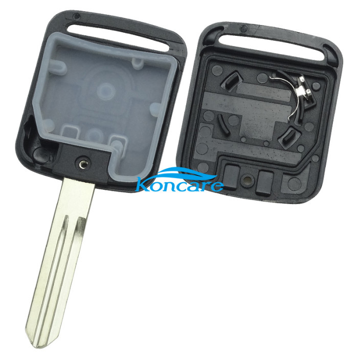 2 button remote key blank the plastic part is square