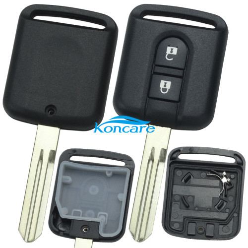 2 button remote key blank the plastic part is square