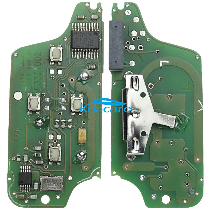 Original CE0523 CIRCUIT PEUGEOT 807/1007 4BUTTON FSK 433MHZ with aftermarket shell Electronique pour PEUGEOT 807 1007 Clé 4 boutons OEM PCB+aftermarket shell Condition: Refurbished