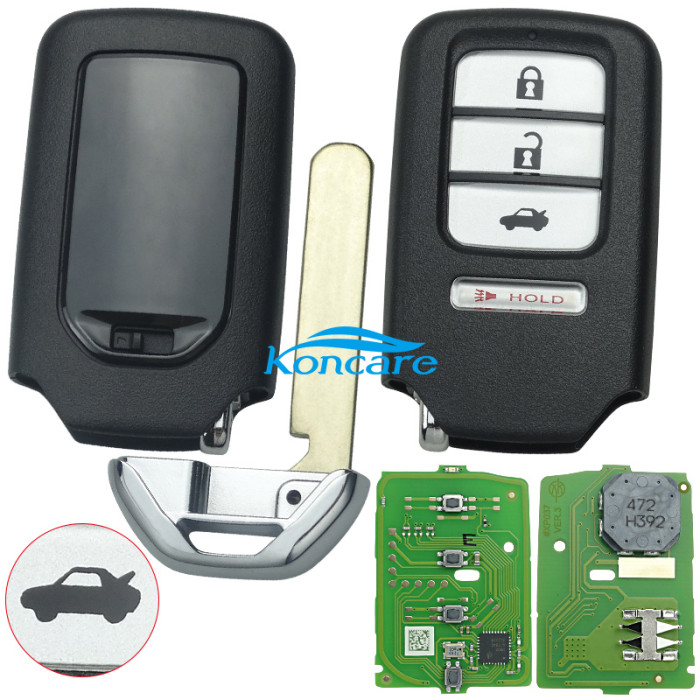 Xhorser XZBT43EN for honda 4 button Vvdi smart remote key