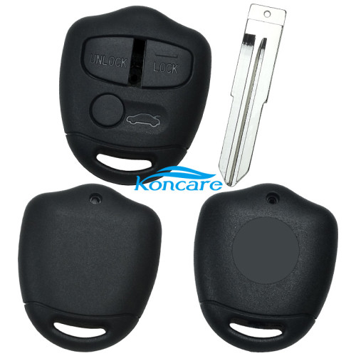 For Mitsubish OUTLANDER 3 button remote key blank with right blade