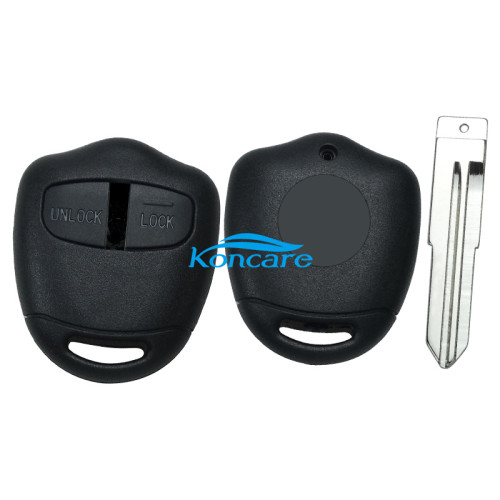 For Mitsubish 2 button remote key blank with left blade