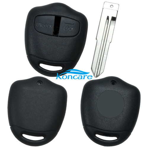 For Mitsubish 2 button remote key blank with left blade