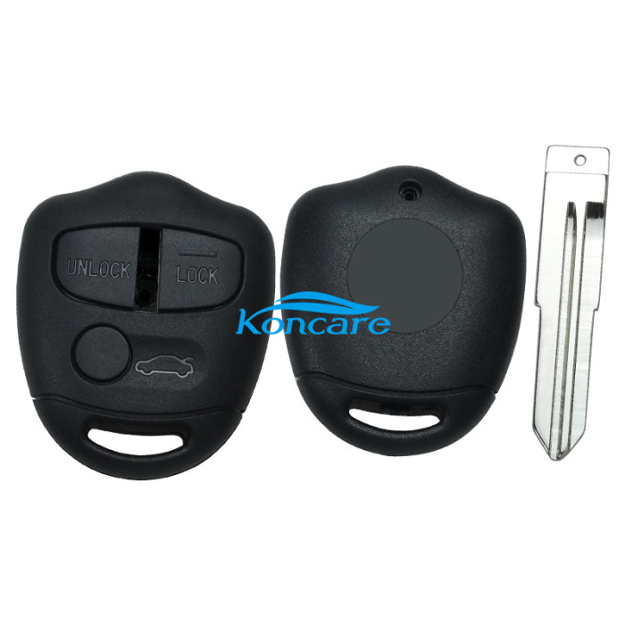 For Mitsubish 3 button remote key blank with left blade
