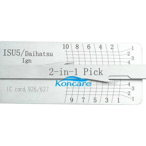 ISU5 Lishi 2 In 1 lock pick and decoder genuine ! only for ignition lock