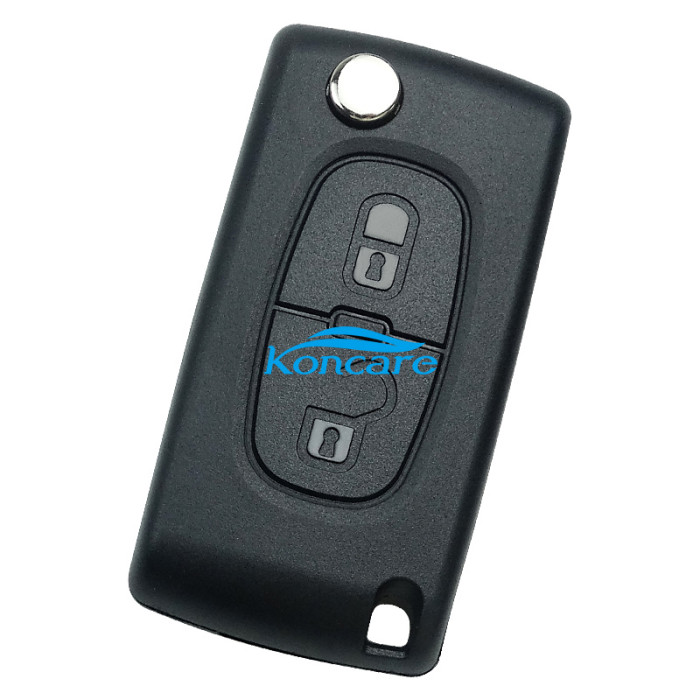 For Peugeot 2B Flip Remote Key 433mhz (battery on PCB) with ASK model PCF7941 46 chip 307/407 blade