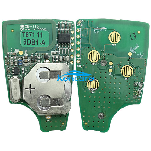 Original Chevrolet 4 button remote key with 434mhz ask for Chevrolet Spark Optra Sail Original PCB+aftermarket key shell