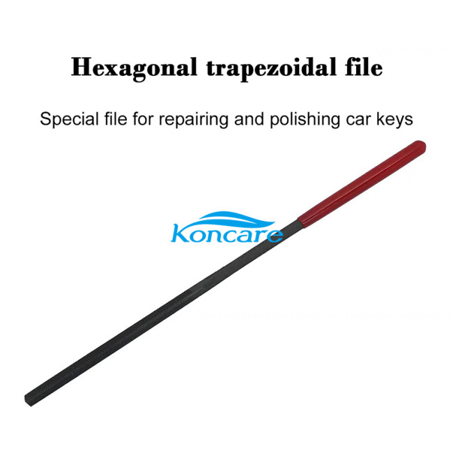 Hexagonal trapezoidal file used for Grinding the key blade,after key cutting machine cut the key