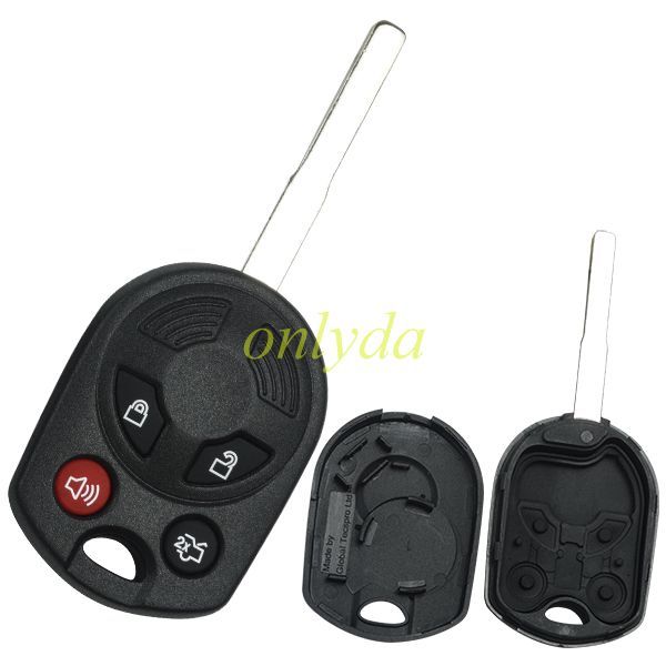 For Stronger Ford upgrade 4 button remote key shell