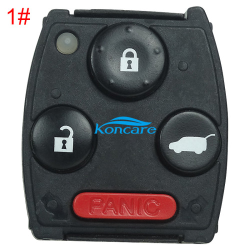 For Honda Accord Original 3+1 Button remote key with 433mhz (90% new) with SIEMENS VDO 46chip 7941A 72147-SZA-P4 A2C53434570