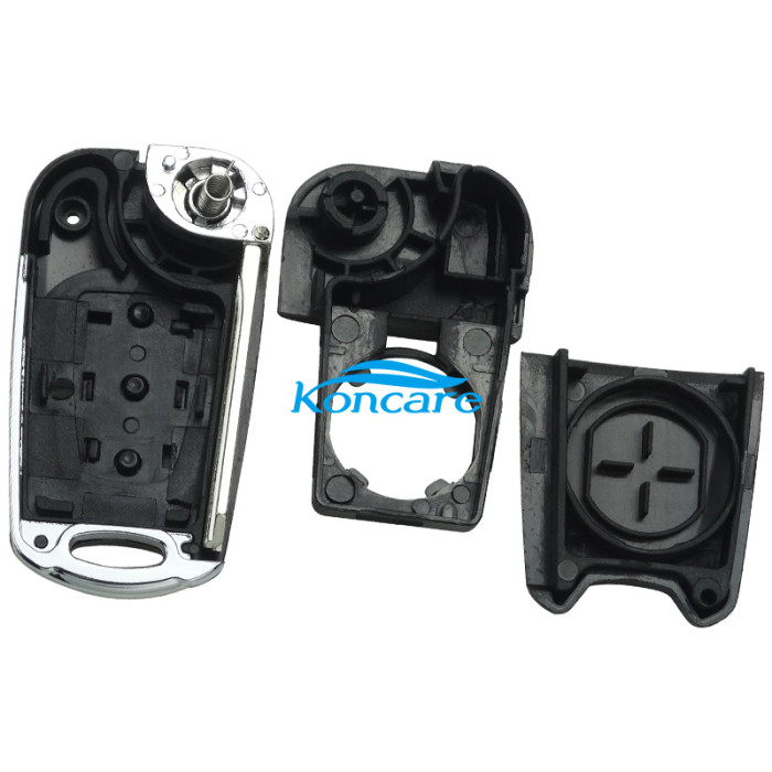 for hyun 3 button flip remote key shell with left blade