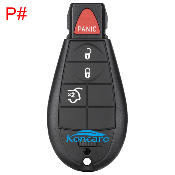 For Chrysler keyless remote key with 433.92MHZ with 7945 chip compatible with iyzc01c and M3N5WY72XX , totally 11 model key shell, you please choose which shell you need?