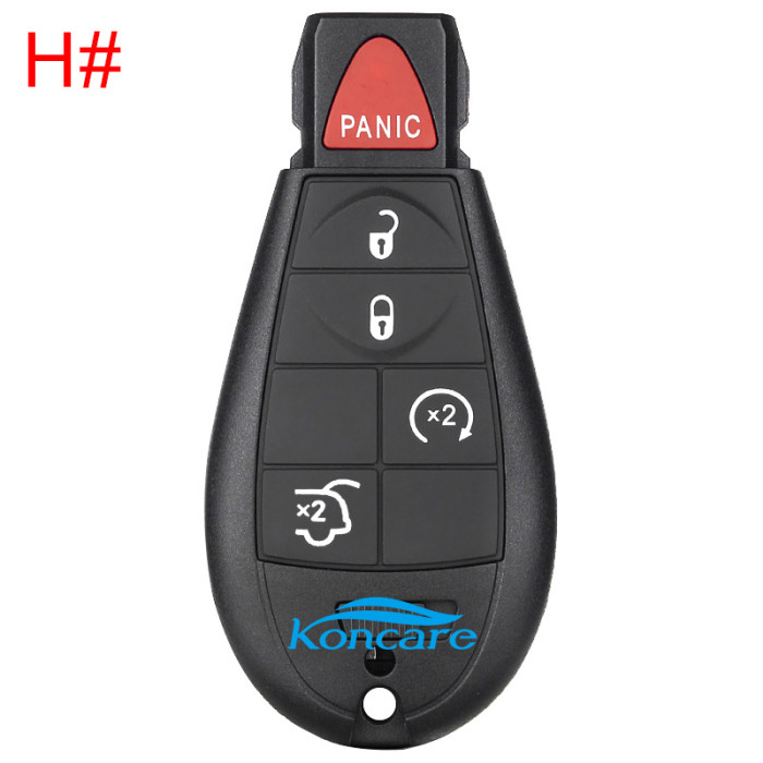 For Chrysler remote key PCF7941chip- 433.92mhz iyzc01c M3N5WY72XX, 11models key shell, please choose.