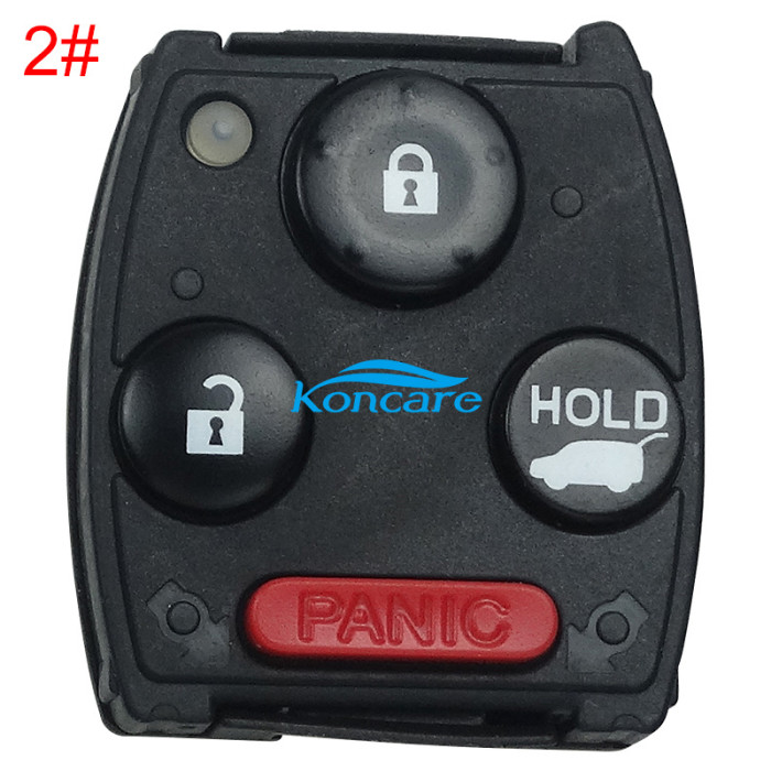 For Honda Accord Original 3+1 Button remote key with 433mhz (90% new) with SIEMENS VDO 46chip 7941A 72147-SZA-P4 A2C53434570