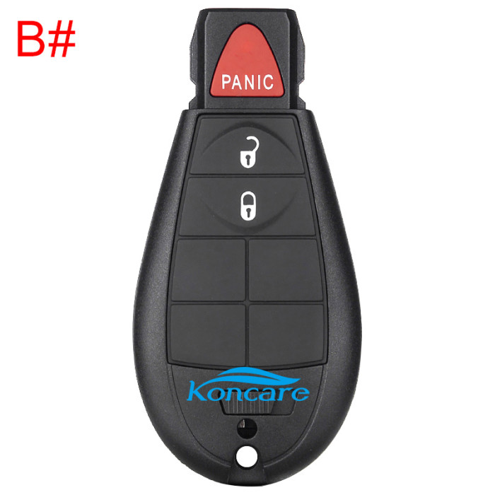 For Chrysler remote key with 434mhz with PCF7961(Hitag2) chip with 11models key shell, please choose which key shell you need
