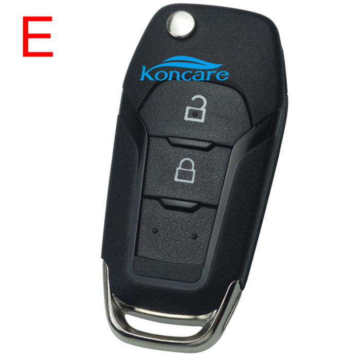 For Ford 3 button flip remote key shell with Hu101 blade