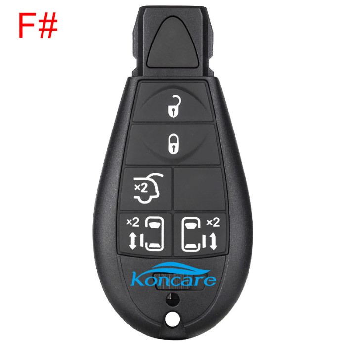 For Chrysler 3+1 button remote key blank with blade