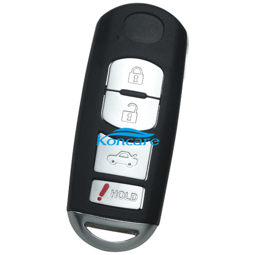 For Mazda 3+1 button remote key blank with emmergency blade