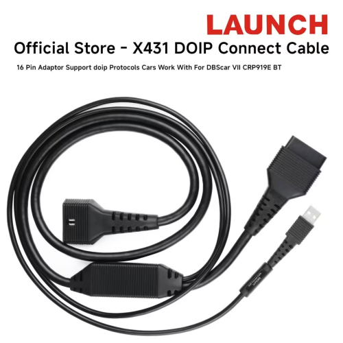 LAUNCH X431 DOIP 16 pin adaptor connect cable