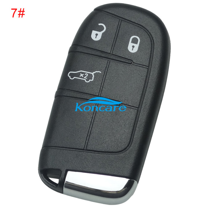 For keyless remote key 434mhz- PCF7945/7953 HITAG2 chip with 2/2+1/3/3+1/4+1 button key shell