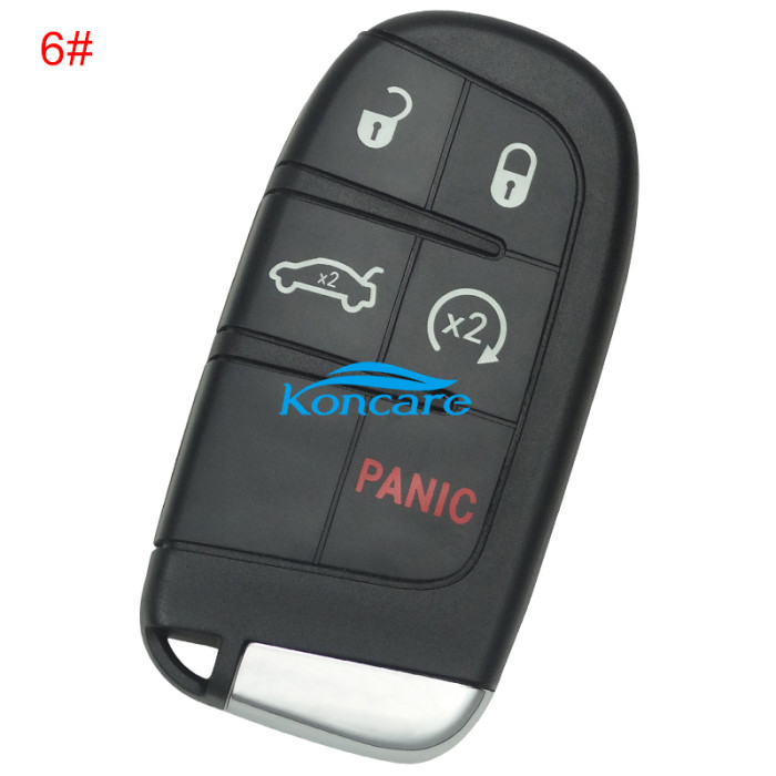 Jeep 5 button smart key with 433mhz with 4A chip Jeep renegade with CY24 blade FCC:M3N-40821302