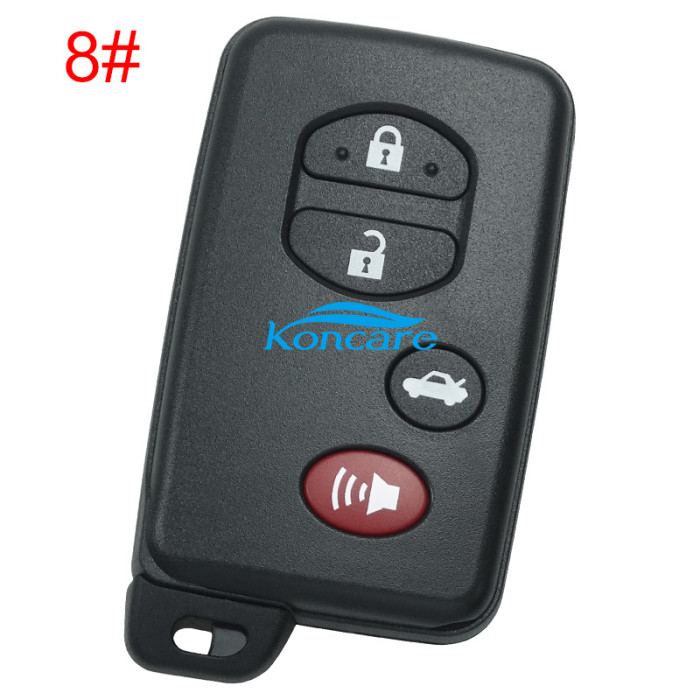 For Toyota button remote key shell (round button)