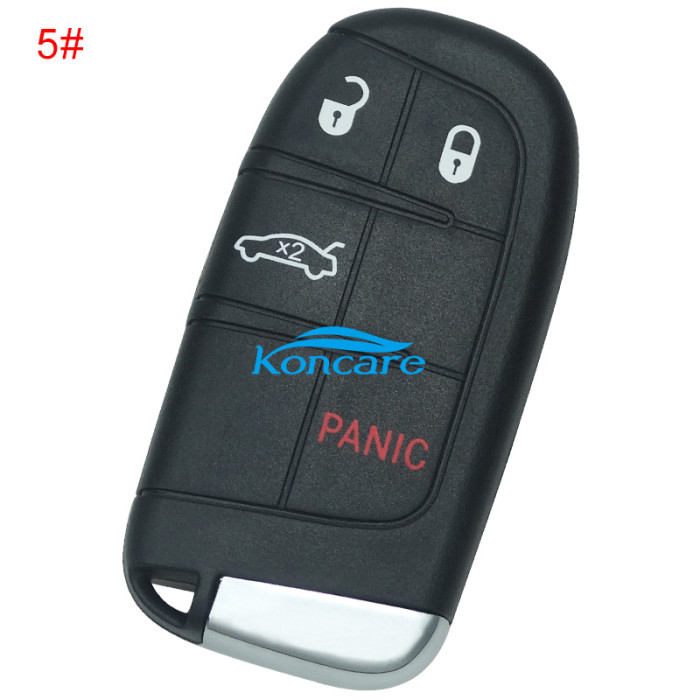 For Chrysler Cherokee keyless remote key with 434mhz with PCF7945/7953 HITAG2 chip with 2/2+1/3/3+1/4+1 button key shell , please choose