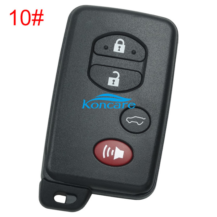 For Toyota button remote key shell (round button)