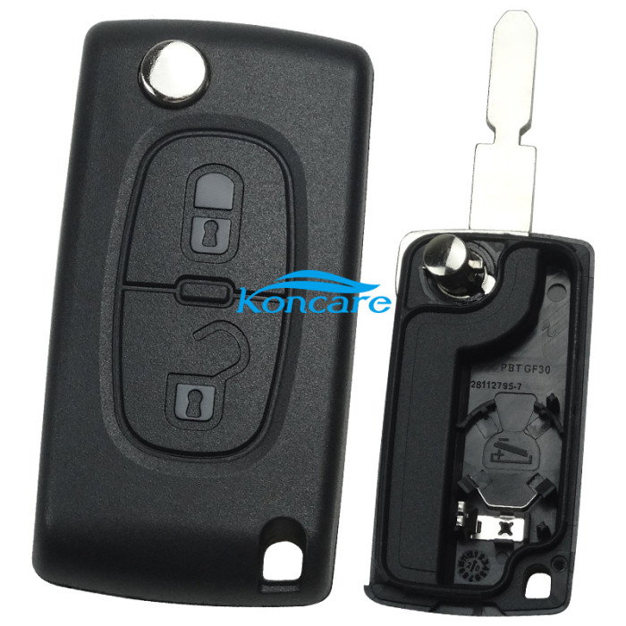 2B flip key shell with 406 NE78 blade - NE78-SH2- with battery place