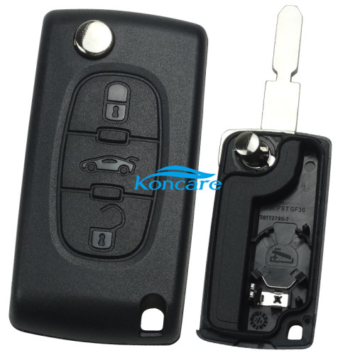 406, 3 button remote key blank with trunk button --high quality the blade is NE78 model - NE78-SH3-Trunk- with battery place