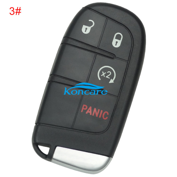For keyless remote key 434mhz- PCF7945/7953 HITAG2 chip with 2/2+1/3/3+1/4+1 button key shell