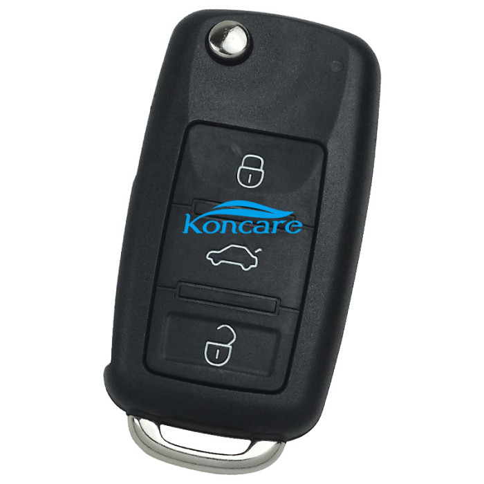 For VW Touareg Phaeton 2002+ keyless go 3 button remote Flip Key Frequency:315MHZ,433MHz / Transponder: 7942/7944/HITAG 2 / Blade signature:HU66 / Immobiliser System:KESSY / Part No: 3D0959753AK/AA/AM