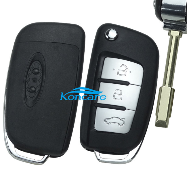 3 button flip remote key blank with FO21 blade