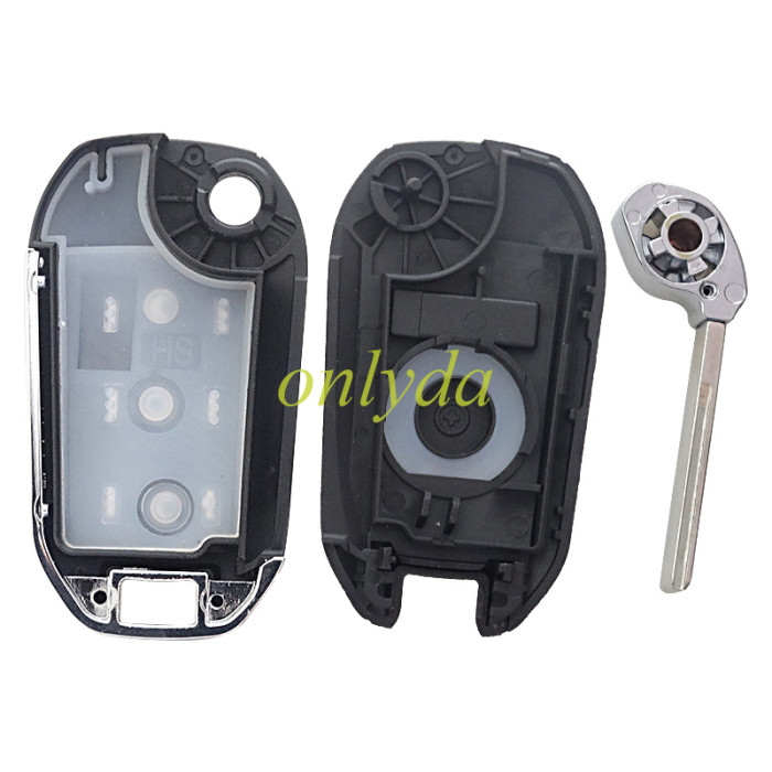 For Peugeot 3 button remote keys chip PCF 7941(HITAG2) with HU83 blade 434MHZ HELLA 5FA010 353-20 CMIIT ID:2013DJ0113 9807343377 00