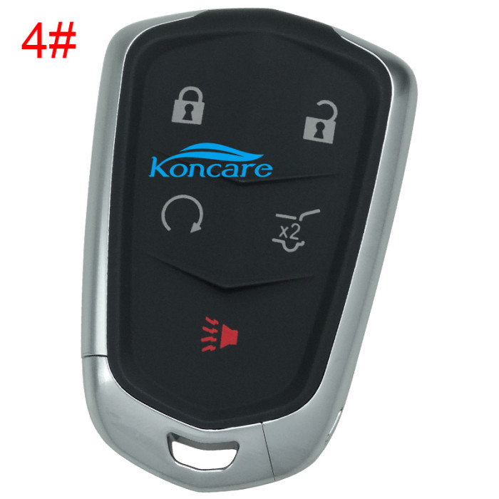 For Cadillac 4+1 button remote key shell