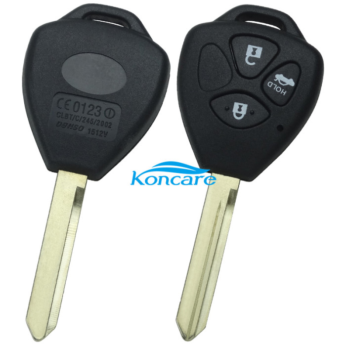upgrade 3 button remote key blank with TOY47 blade