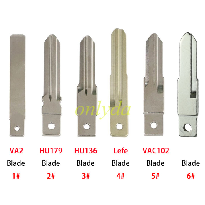 For Renault 2 button remote key blank with logo place, please choose the blade
