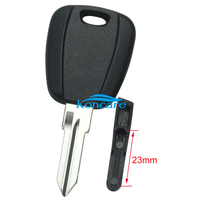 For FIAT transponder key blank with GT10 blade（can put TPX long chip and Ceramic chip) black color is BLACK NO badge