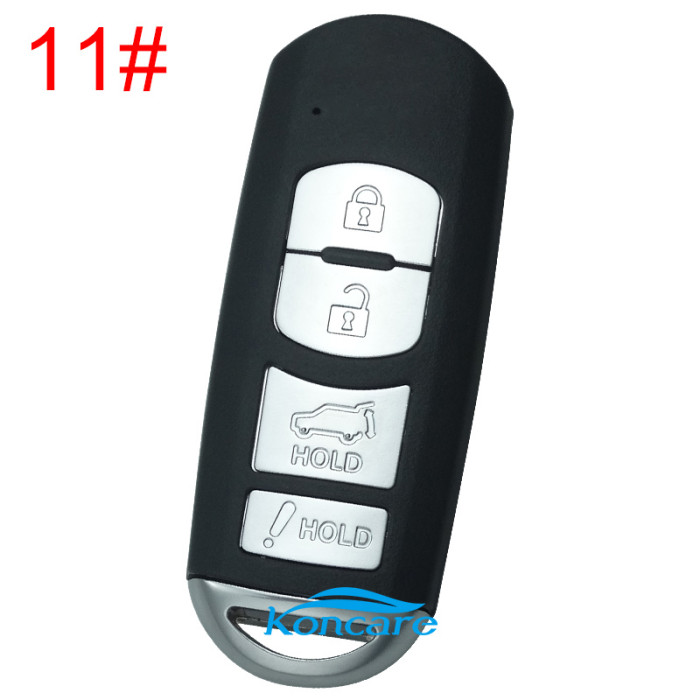For Mazda  remote key blank with blade ( 3parts) without badge, pls choose the button