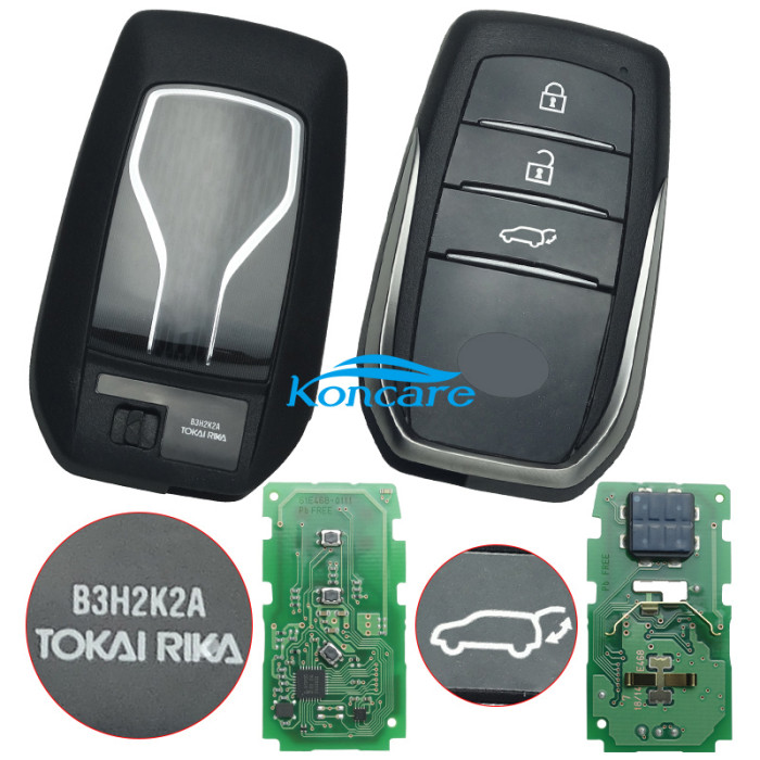 For Toyota INNOVA original 3 Button remote key with 4A 433mhz with 61E468-0111 B3H2K2A