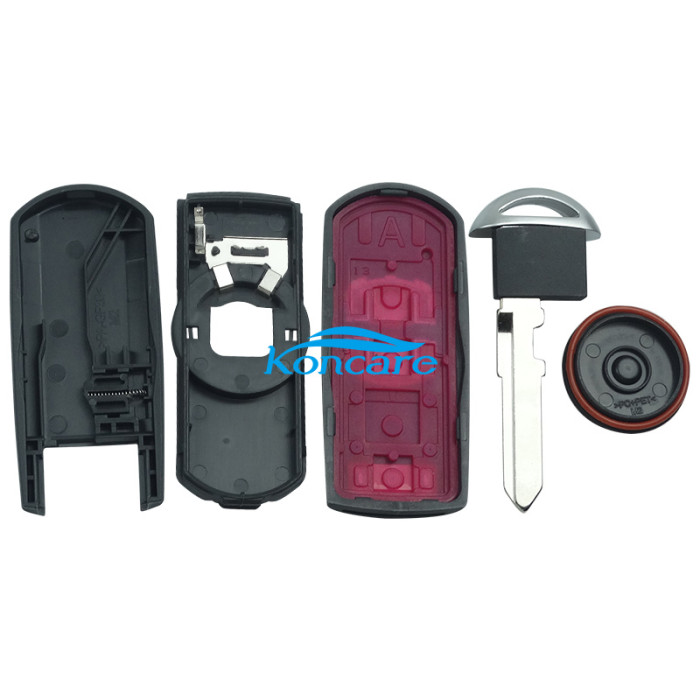 For Mazda remote key blank with blade ( 3parts)，with original badge palce, pls choose the button