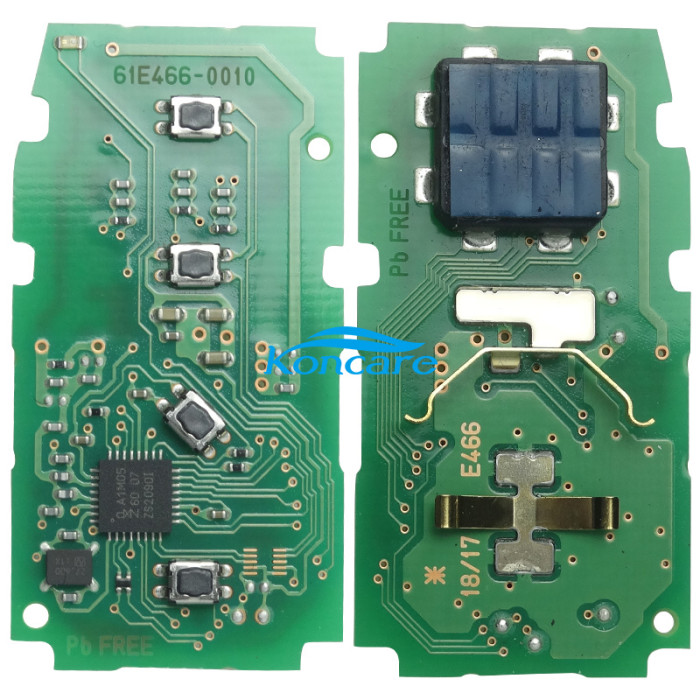 OEM C3 Smart for Toyota COROLLA ALTIS BLUE LOGO 3+1 button remote key FSK with AES 4A chip PN : 61E466-0010 / B2U2K2R 60237 2019 /433MHz Hybrid Electric Vehicle