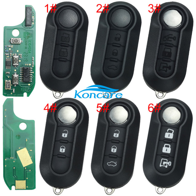 (M.Marelli BSI System) FIAT:Ducato,Bravo,500L PEUGEOT:Boxer CITROEN:Jumper ALFA ROMEO:Giulietta IVECO:Daily 3 button remote key PCF7946-434mhz key profile:SIP22 with 434mhz with SIP22 blade 7946 chip , original PCB+aftermarkt key shell