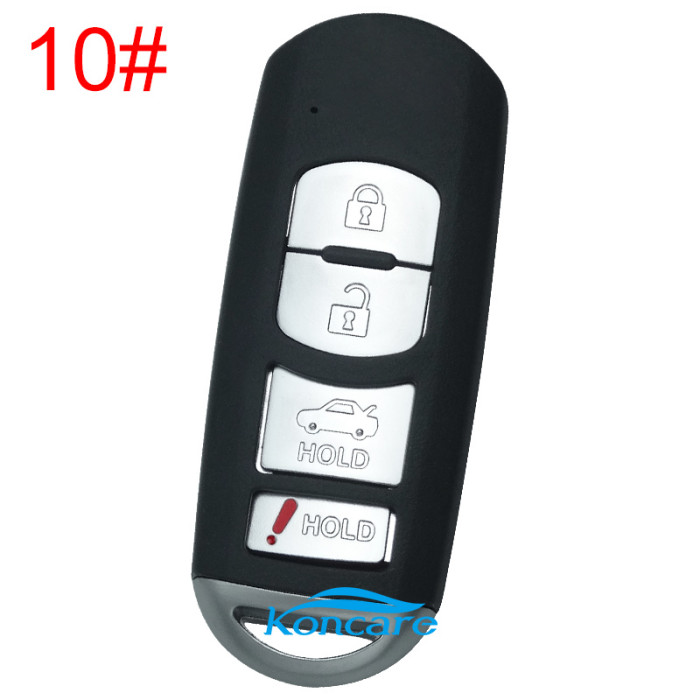 For Mazda remote key blank with blade ( 3parts)，with original badge palce, pls choose the button