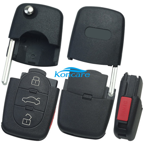 For Audi 3+1 button remote key 315MHZ PN:4DO 837 231G